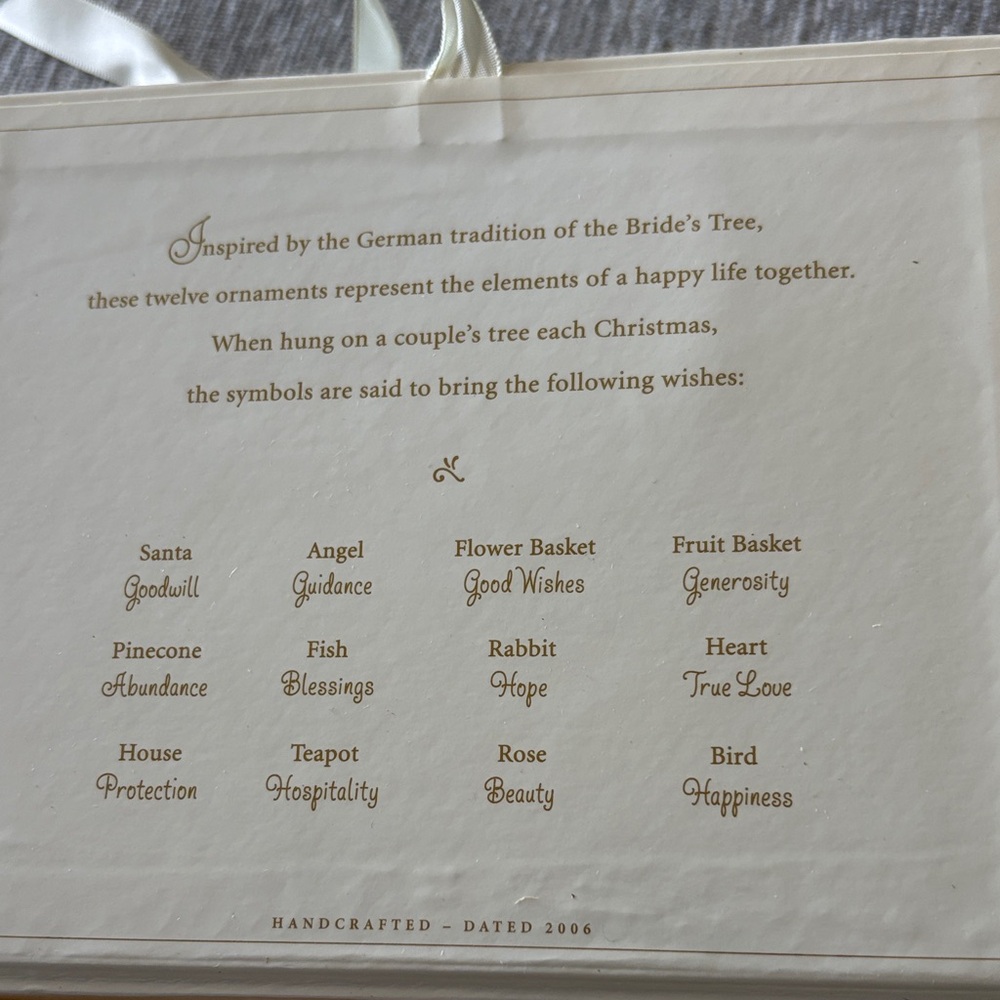 Hallmark Keepsake Cream Ornament Box, 2006 - Picture 2 of 4